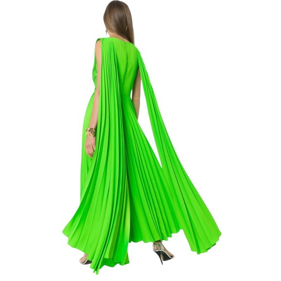 Valentino Garavani Runway pleated caped gown Size 38IT, S/XS US NEW - Picture 6 of 16